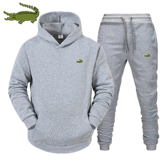 Suit Fashion Casual Tracksuit 2 Piece Hoodie Pullover Sports Clothes Sweatshirt Jogging Set High Quality