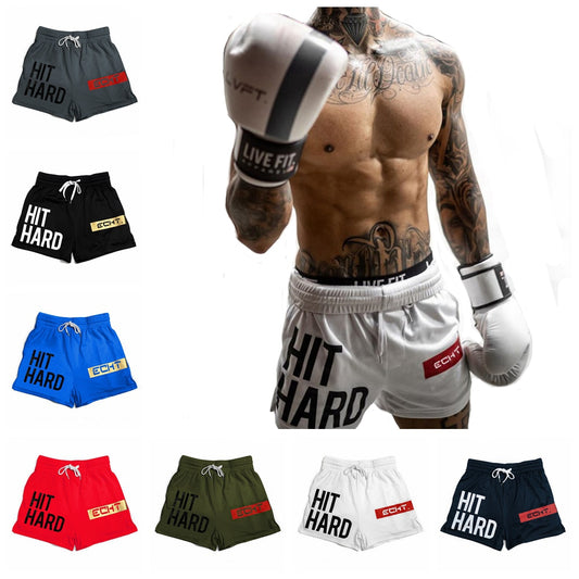 Men&#39;s Exercise Boxing Shorts Gym Fitness Training Boxers Shorts Summer Workout Male Breathable Quick Dry Jogger Beach Shorts