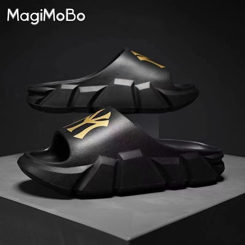 Fashion Slippers Women 5CM Thick Platform Slippers Mute EVA Soft Indoor Home Slides Non-slip Summer Beach Sandals Men Bath Shoes