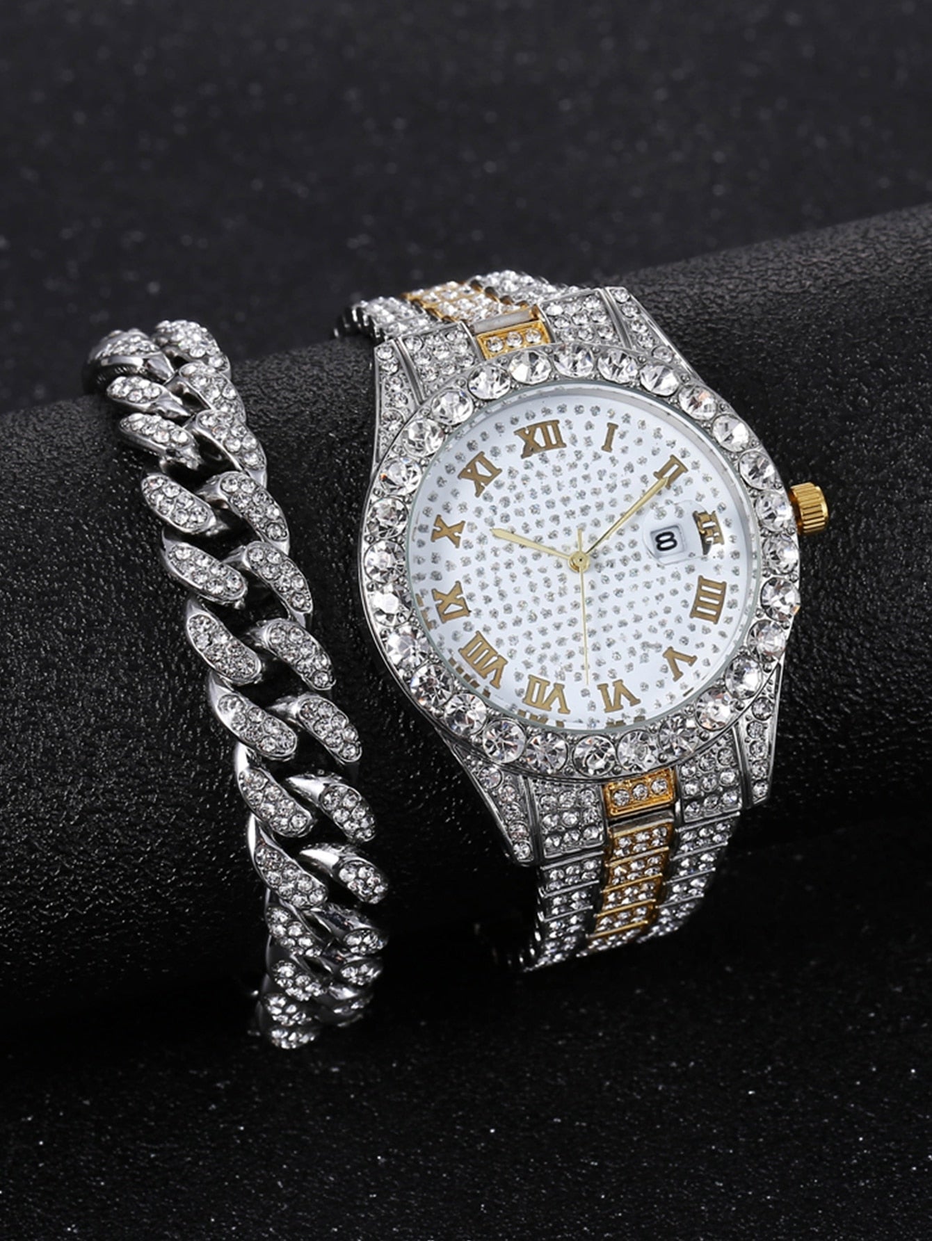 Diamond Men Women Watches Gold Watch Ladies Wrist Watch Luxury Rhinestone Unisex Bracelet Watches Female Clock Relogio Feminino