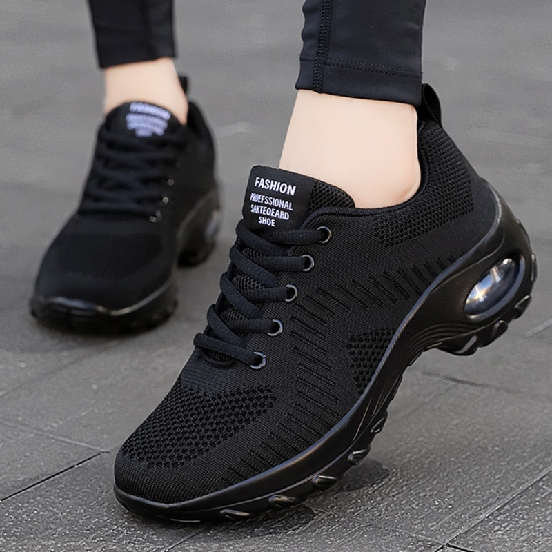 New Sneakers Women Shoes Mesh Breathable Flat Anti-Slip Woman Sneaker Outdoor Trainer Female Zapatos De Mujer Sport Shoe